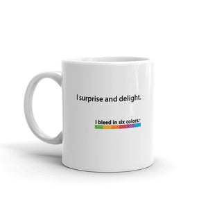 Mug: I surprise and delight.